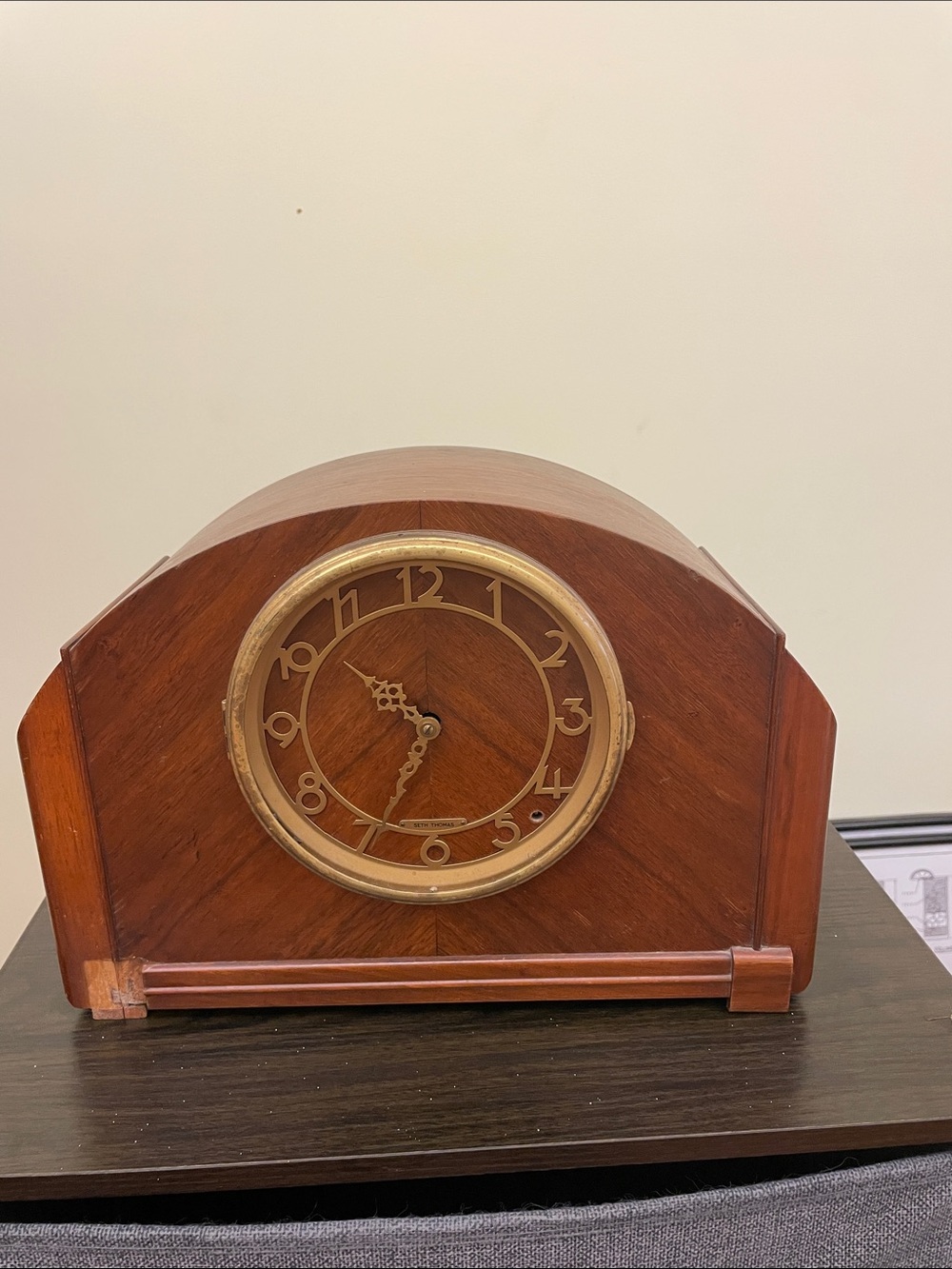 Vintage Seth Thomas Mantel Clock plug in - still works great with chimes on hour